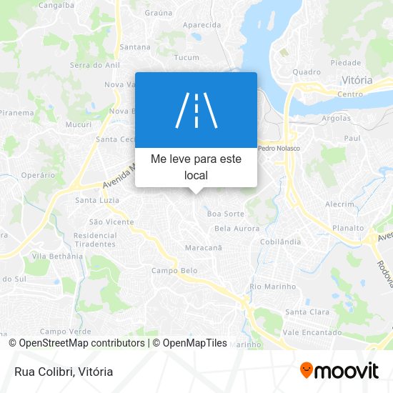 Rua Colibri mapa