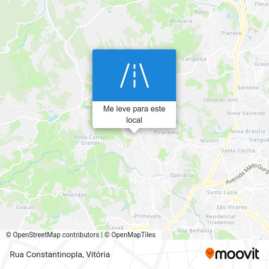 Rua Constantinopla mapa