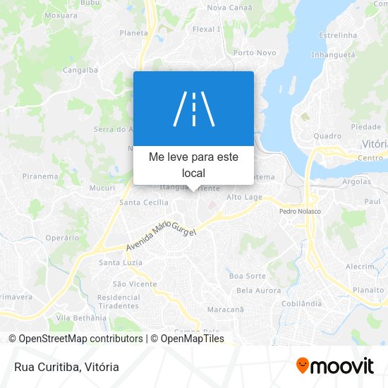 Rua Curitiba mapa