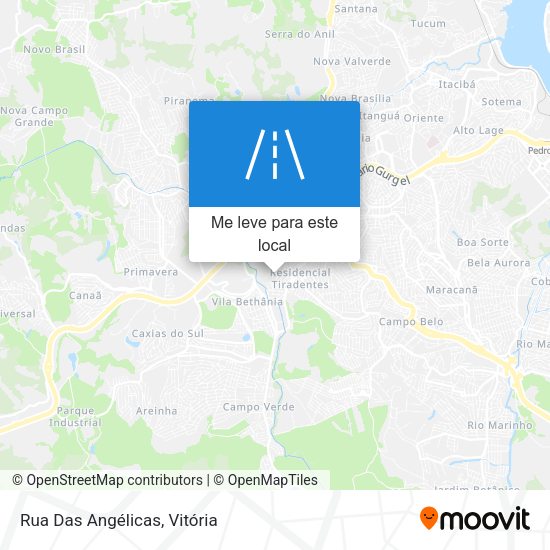 Rua Das Angélicas mapa
