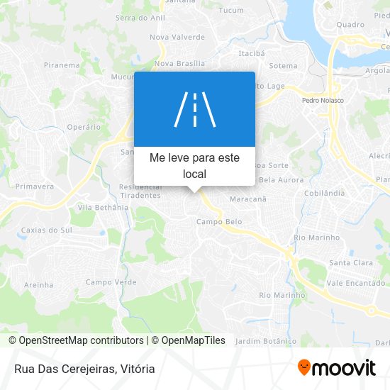 Rua Das Cerejeiras mapa