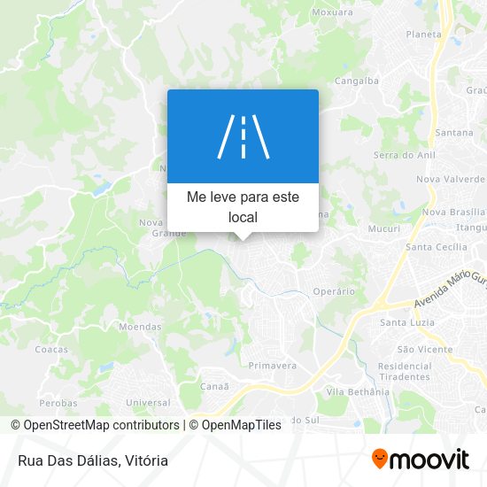 Rua Das Dálias mapa