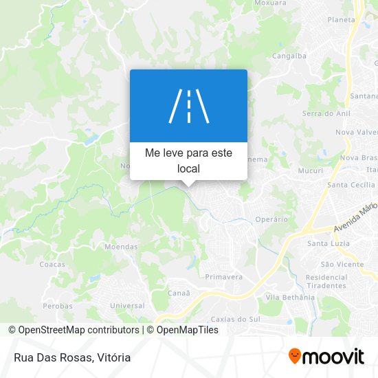 Rua Das Rosas mapa