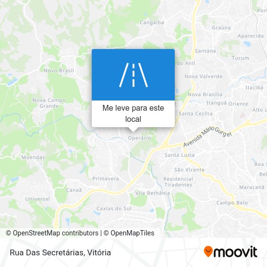 Rua Das Secretárias mapa