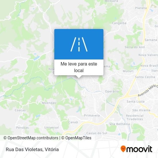 Rua Das Violetas mapa