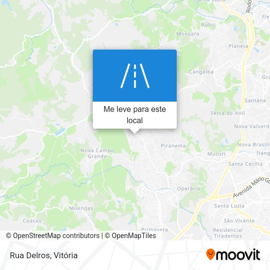 Rua Delros mapa