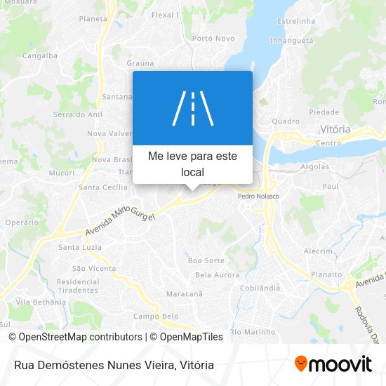 Rua Demóstenes Nunes Vieira mapa