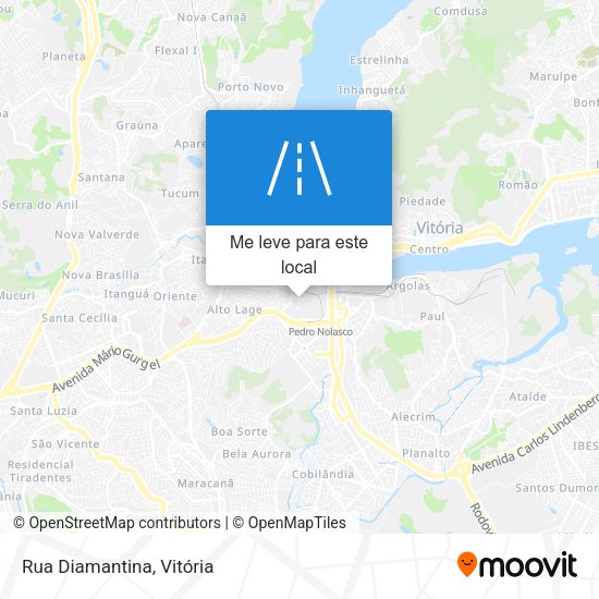 Rua Diamantina mapa
