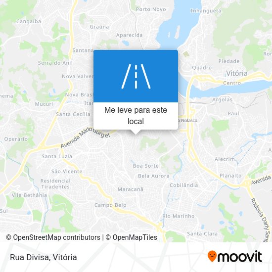 Rua Divisa mapa