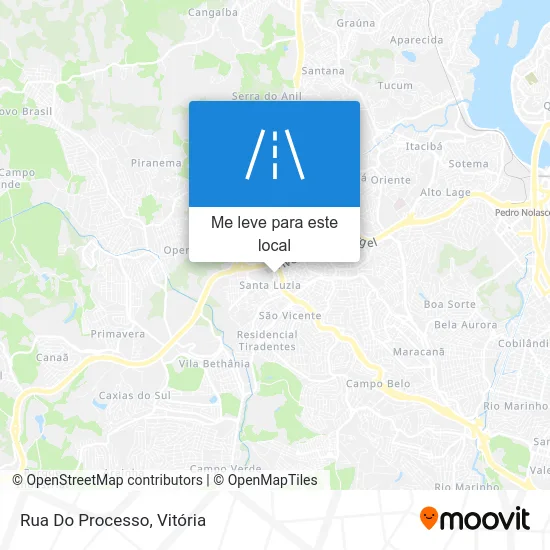 Rua Do Processo mapa
