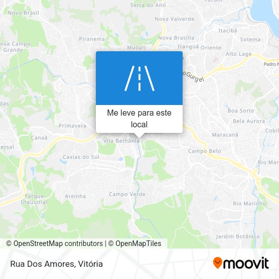 Rua Dos Amores mapa