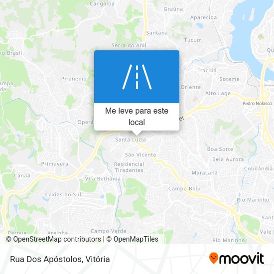 Rua Dos Apóstolos mapa