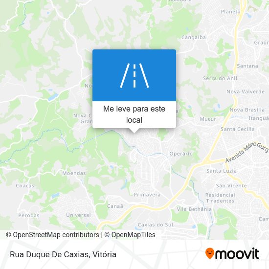 Rua Duque De Caxias mapa