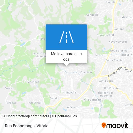 Rua Ecoporanga mapa
