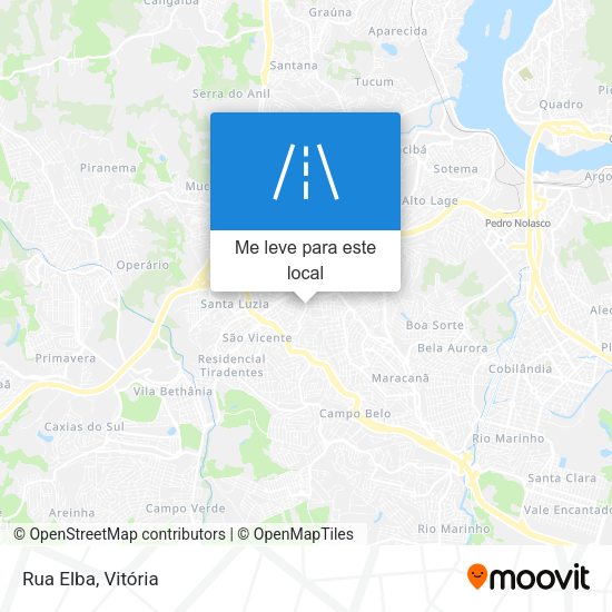 Rua Elba mapa