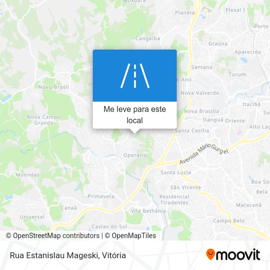 Rua Estanislau Mageski mapa