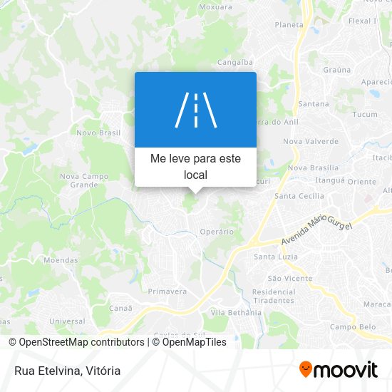 Rua Etelvina mapa