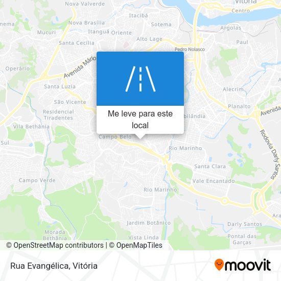 Rua Evangélica mapa