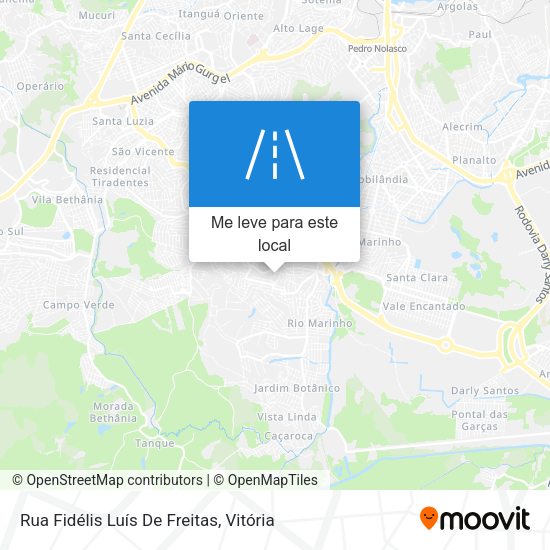 Rua Fidélis Luís De Freitas mapa