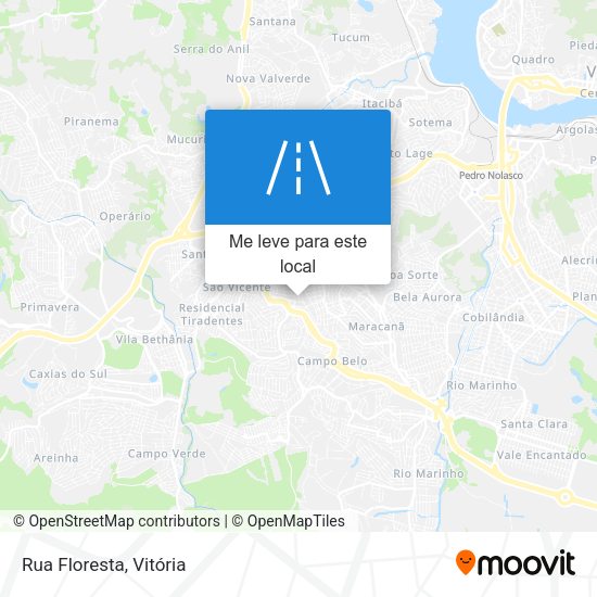 Rua Floresta mapa