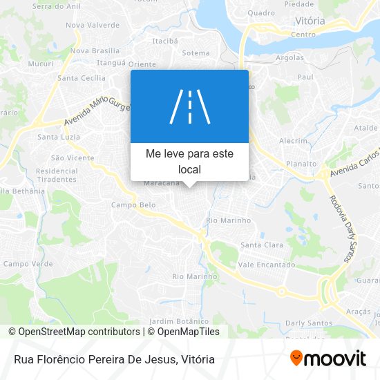 Rua Florêncio Pereira De Jesus mapa