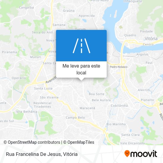 Rua Francelina De Jesus mapa