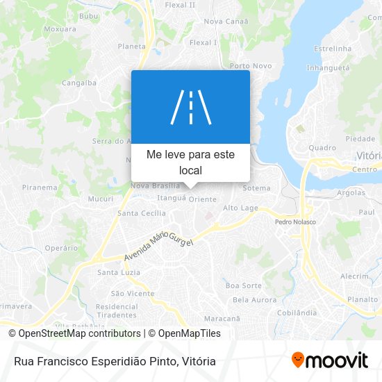 Rua Francisco Esperidião Pinto mapa