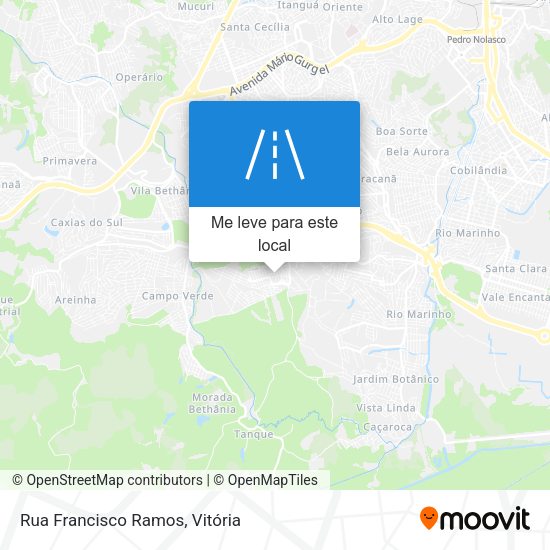 Rua Francisco Ramos mapa