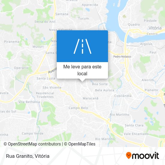 Rua Granito mapa
