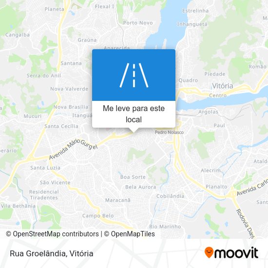 Rua Groelândia mapa