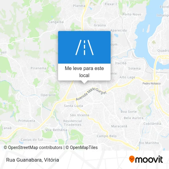 Rua Guanabara mapa