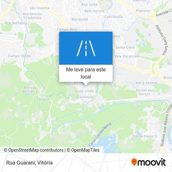 Rua Guarani mapa