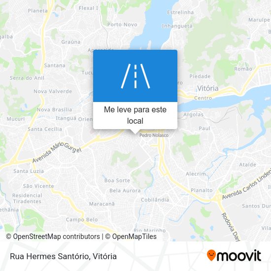 Rua Hermes Santório mapa