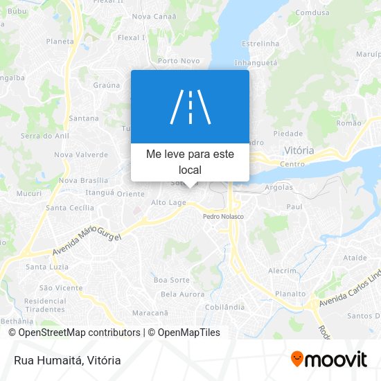 Rua Humaitá mapa