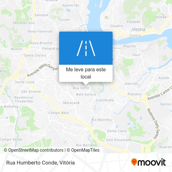 Rua Humberto Conde mapa