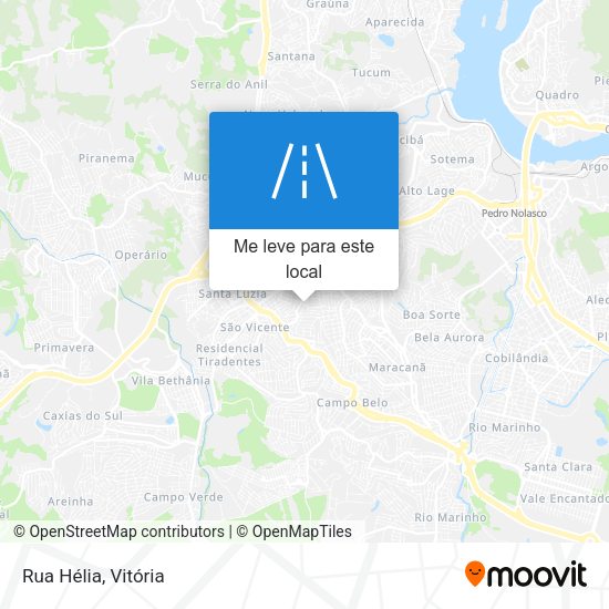 Rua Hélia mapa