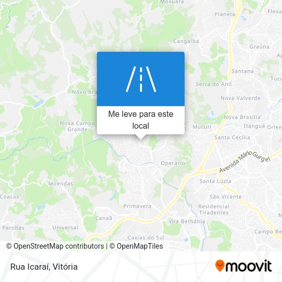 Rua Icaraí mapa