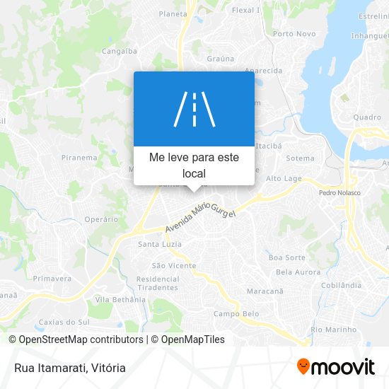 Rua Itamarati mapa