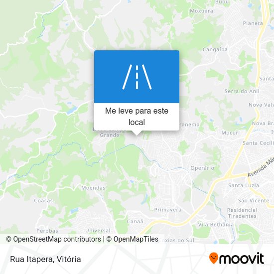 Rua Itapera mapa