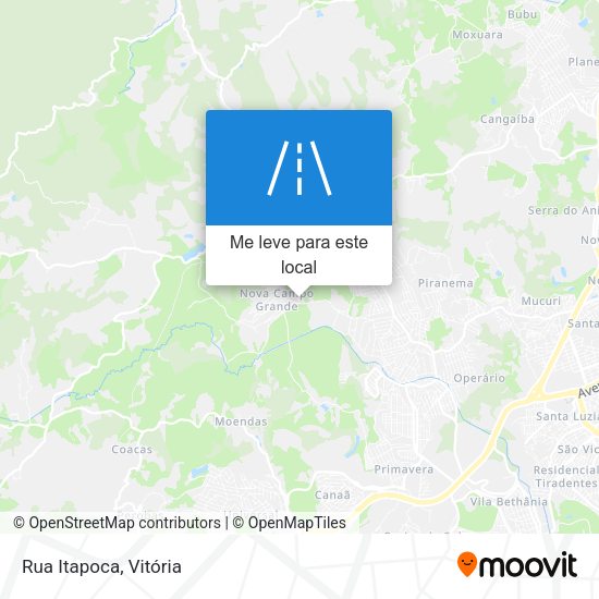 Rua Itapoca mapa