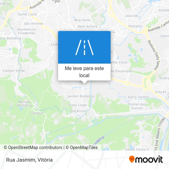 Rua Jasmim mapa