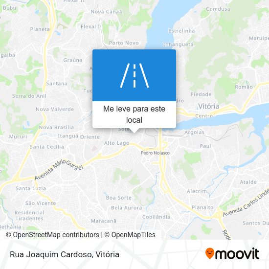 Rua Joaquim Cardoso mapa