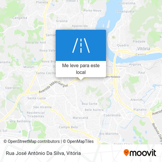 Rua José Antônio Da Silva mapa