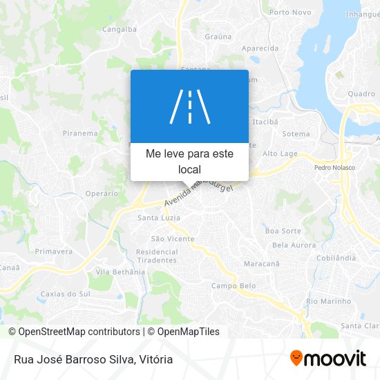 Rua José Barroso Silva mapa