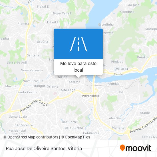 Rua José De Oliveira Santos mapa