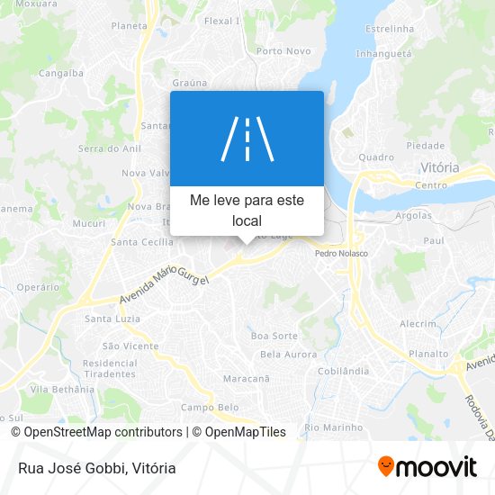 Rua José Gobbi mapa