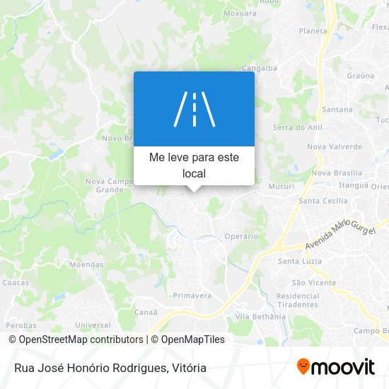 Rua José Honório Rodrigues mapa