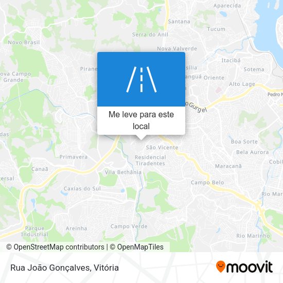 Rua João Gonçalves mapa