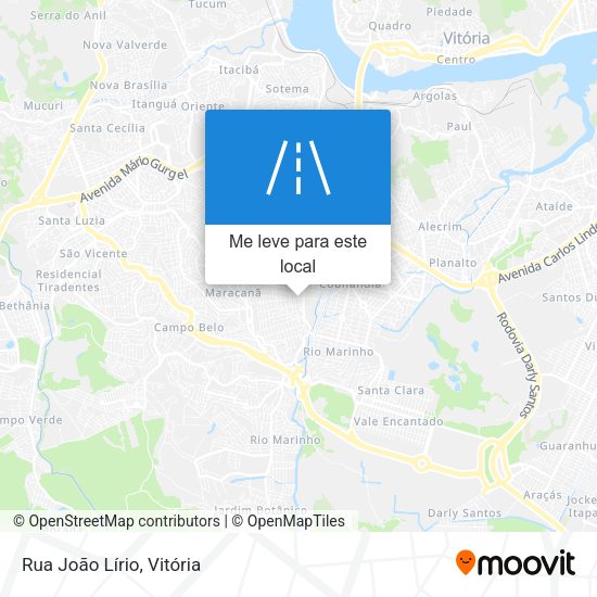 Rua João Lírio mapa