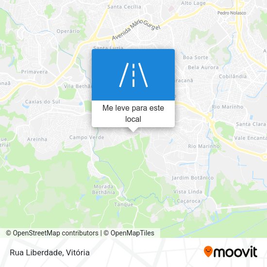 Rua Liberdade mapa